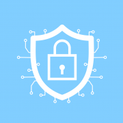 Free cybersecurity lock encryption vector