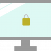 Free security lock protect vector